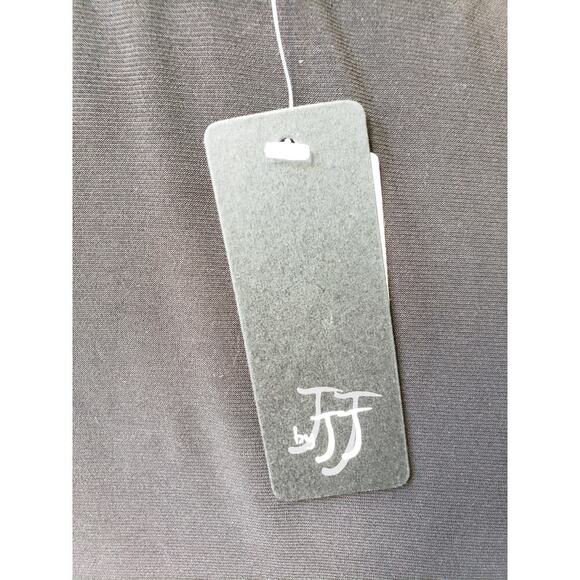 Focus By JJ Chiffon Vest Womens Small Black Stretch Fly Away Draped Open Front - Picture 7 of 13